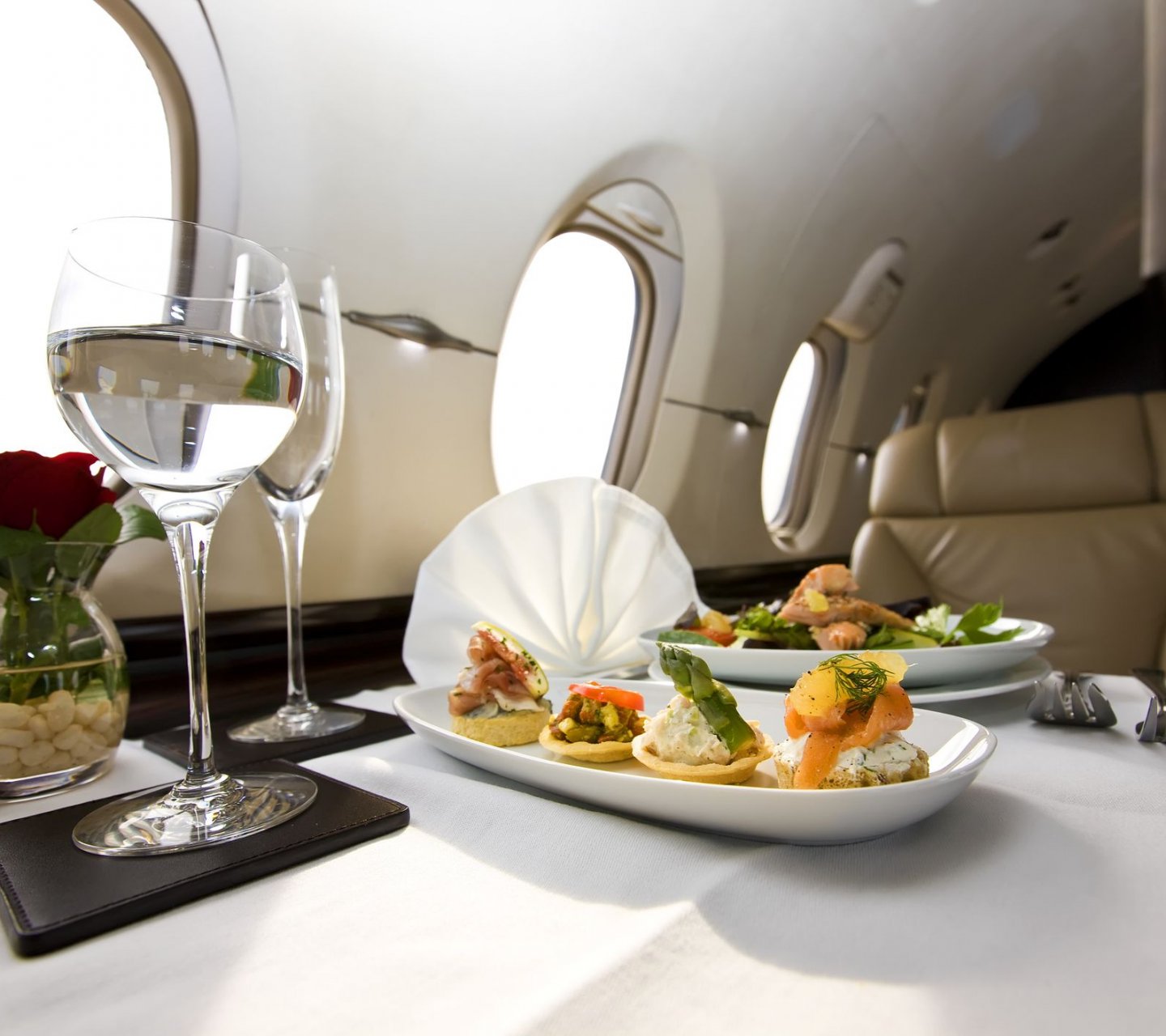 Впервые в России ресторан запустил доставку еды на частном самолете